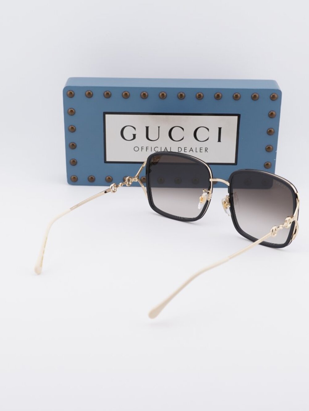 Gucci GG1016SK 004 Square Sunglasses - Black / Brown - Picture 8 of 13